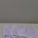 NatraCure Moisturizing Gel Booties and Gloves Set - (for Dry Skin, Dry Hands, feet, Cracked Heels, cuticles, Rough Skin, Dead Skin, use with Your Favorite lotions) - 155/175-LAV/RET - Color: Lavender (Sock and Glove Set - Lav)