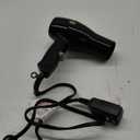 REVLON Travel Hair Dryer | Salon-Style Blowouts, Lightweight Design, 1875 Watts for Fast Drying with 2 Heat & Speed Settings for Drying and Styling Flexibility (Black)
