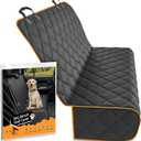 Active Pets Orange Car Rear Seat Cover for Dogs, Durable Waterproof & Scratch Resistant Vehicle Backseat Protector, Nonslip Dog Accessory & Pet Protection for Back Seats, Machine Washable (Standard)