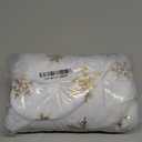 XIMISHOP 4 Pack Christmas Stockings, 18 Inch Large Faux Fur Sequin Snowflake Christmas StockingsSnowy White Xmas Stockings Hanging Ornaments for Christmas Holiday New Year Decorations (Yellow)