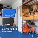 Yes4All EVA Interlocking Mats, Puzzle Floor Tiles, Foam Floor Padding with Border for Furniture, Home Space, Living Room, Garage 11,15,32,99 SQFT (Blue)