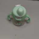 POTATO Sippy Cups For Toddlers with Straw Spill Proof, PPSU Learner Cup with Handle for Babies, Water Bottle for Baby 6 Months with 2 Type of Spout, 6 Ounce Green