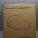 Bidet Toilet Seat Elongated, Unlimited Warm Water, Heated Toilet Seat, Warm Air Dryer, Rear and Front Washing, Soft Closed Toilet Lid, Night Light, Requires Outlet,white