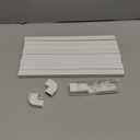 Delamu Cord Covers for Wires on Wall, 113.4in TV Cord Hider, Self-adhesive Cable Hider Cable Cover Raceway, Paintable Wire Hider Wire Covers for Cords, Hide Cords Wall Mounted Tv, W0.95H0.55in, White