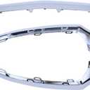 Front Left and Right and Center Lower Bumper Lip Trim Molding Strip Chrome for Mercedes C300 2015-2021, C350e 2016-2018, C400 2015, C63 AMG 2015-2021, C63 AMG S 2015-2023