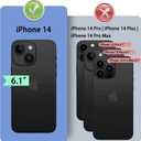 DuckSky for iPhone 14 6.1" Genuine Leather Wallet case RFID Blocking4 Credit Card HolderReal Leather Flip Folio Book Phone case Protective Cover Women Men for Apple 14 5G case Red