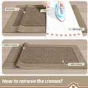 BEQHAUSE Indoor Door Mat 20" x 32", Dirt Trapper Door Mats Non-Slip Entryway Rugs Washable, Resist Dirt Absorbent Welcome Mat, Low Profile Floor Mats for Front Back Door and Entryway, Taupe