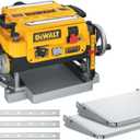 DEWALT Thickness Planer, Two Speed, 13-inch, 15 Amp, 20,000 RPM Motor (DW735X)