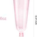 bUCLA 60 Pack Pink Plastic Champagne Flutes Disposable - 5 OZ Plastic Champagne Glasses - Fancy Champagne Cups - Ideal for Party