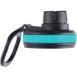Takeya Originals Spout Lid - Replacement Lid with Carry Handle - BPA-Free & Dishwasher Safe Water Bottle Lid - Durable Leak-Proof Spout Lid for Takeya Water Bottles - Ocean