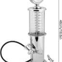 Gas Pump Liquor Dispenser - Retro Vintage Bar Decanter 1000ml | 16.9 in Tall | Food-Safe | Whiskey Vodka Beer Wine | Home Bar Decor Novelty Gift for Men Dad Party