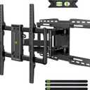 Full Motion TV Wall Mount for 55/65/75/85/86/90 inch TVs, Heavy Duty Sliding Bracket with Tool-Free Tilt up to 150 lbs, Wall Mount with Dual Articulating Arms, VESA 600x400mm, 12-24" Studs-USX MOUNT