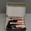 Ufree 5 in 1 Curling Iron with Ceramic Barrels (0.35"-1.25"), Curling Wand Set with Flat Iron Hair Straightener, Instant Heat Up, Dual Voltage Hair Curler, Gifts for Women, Pink