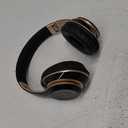 Bluetooth Headphones Over Ear, 6S Wireless Headphones Wired with 6 EQ Modes, 40 Hours Playtime Foldable HiFi Stereo Headset with Microphone, FM/TF for Cellphone/PC/Work (Black & Gold)