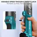 ACROPOW 3/8" Cordless Ratchet Wrench, Compatible with Makita 18V Battery, 74Ft-Lbs Brushless Motor Electric Ratchet with Variable Speed, 1/2" & 1/4" Adapters, 3" Extension Bar (Tool Only)