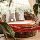 CroBlissful Tufting Easter Pillow Covers 18" x 18" Set of 2 Bunny Pillow Covers 3D Tufted Bunny Rabbit Throw Pillowcase Easter Decorative for Bedroom Sofa Home Decor(Beige,Linen)