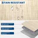 5x7 Washable Rugs Non Slip Minimalist Area Rug for Bedroom Soft Low Pile Solid Color Large Bedroom Throw Carpet Stain Resistant Classic Neutral Area Rug Plain Boho Rugs for Kitchen Nursery, Beige
