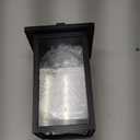 Outdoor Wall Sconces 2 Pack, Exterior Light Lantern Fixtures, Porch Light Lamps Outdoor Wall Mounted in Black Finish with Seeded Glass for House, Garage, Patio, Yard, Garden Black