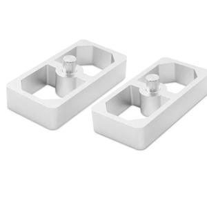 1 Inch Universal Aluminum Leaf Spring Lowering Block Kit Versatile for Ride Height Adjustment(2 Pack)