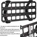 TACNEX Car Sun Visor Organizer Vehicle Rigid MOLLE Panel Tactical Gear Rack EDC Pouch Tool Holster Bag Holder Visor Cover Truck Equipment Mount Plate Modular Storage Shelf Auto Accessories