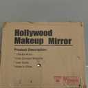 PRIMETEK Vanity Mirror with Lights, 22"x19" Large Makeup Mirror with Lights, Hollywood LED Lighted Makeup Mirror, Touch Sensor with 3-Color Lighting, Dimmable for Vanity Desk Tabletop, Bedroom, White