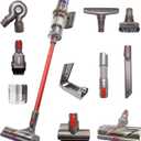Dyson V11 Animal+ Cordless Red Wand Stick Vacuum Cleaner with 10 Tools Including High Torque Cleaner Head | Rechargeable, Cord-Free, Lightweight, Powerful Suction