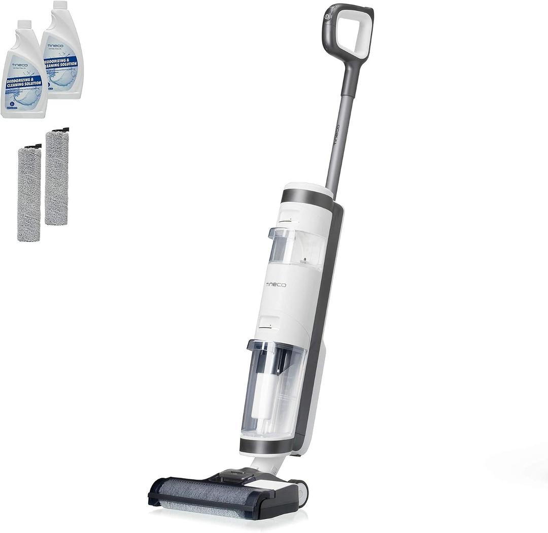 Tineco iFLOOR 3 Breeze Complete Wet Dry Vacuum Cordless Floor Cleaner and Mop One-Step Cleaning for Hard Floors