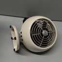 Vornado VFAN Mini Classic Vintage Fan, Retro Metal Air Circulator, For Desk & Bedside, 2 Speeds, Adjustable Tilt, Personal Cooling with Targeted Airflow, Quiet Fan, Vintage White