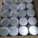 Irenare 20 Pack Tea Canisters for Loose Tea Tin Canister with Airtight Double Lids 16 oz Metal Coffee Cans Empty Small Round Kitchen Container for Sugar Candy Herbs Spices Food Container(Silver)