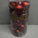 KI Store Burgundy Christmas Balls 20pcs 3.15-Inch Christmas Tree Decoration Ornaments for Xmas Tree Holiday Wreath Garland Decor Ornaments Hooks Included