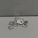 Blulu 20 Pcs Square Beveled Washer, Wedge Washers Carbon Steel Galvanized 2mm to 6.6mm Thick for Shim Leveling (3/8" X 7/8" X 7/8")