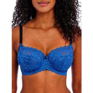 Freya Women's Offbeat Underwire Side Support Bra (32DD, Dazzling Blue)