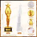 Capoda 1 Pcs 5.9 Ft Trophy Award Stand up Cardboard Cutout Gold Star Award Status Photo Props Life Size Movie Themed Party Decorations for Red Carpet Film Events Birthday Party Decoration Supplies