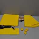 Heating Brooder Plate for Chicks Ducklings, Adjustable Brooder House for Keeping Poultry Warm(Yellow, M) (8.6"L x 9.8"W x 13.0"H)