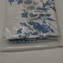 Awellife Light Blue Shower Curtain,Cotton Floral Cottagecore Spring Shower Curtain for Bathroom 72" W x 72" L,Teal Blue
