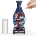 wowsome 3D Puzzle Vase for Adults, Jigsaw Puzzle Vase for Flower, Art Puzzles Gift for Women House Flowers Arrangements and Home Decoration (Santa Chimney)