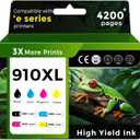 910XL Ink Cartridges Combo Pack Replacement for HP 910 XL Ink Cartridges Black and Color HP910 HP910XL for OfficeJet Pro 8015e 8025e 8022e 8028e 8035e 8020 8035 8028 8025 Printer(BK/C/M/Y,4 Pack)