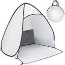 Windyun Portable Paint Spray Tent Pop up for Painting Small Spray Shelter Foldable Paint Booth with 8 Peg for Airbrush Staining DIY Craft Projects Small to Medium Furniture