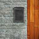 ARCHITECTURAL MAILBOXES 2681P Pewter Marina Wall Mount Mailbox, Small