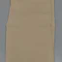 RYB HOME Short Biscotti Beige Curtains for Small Bedroom Window, Insulating UV Blocking Drapes for Kitchen Cafe Basement Garage, Privacy Tiers for Bathroom Window, Width 42 by Length 36, Set of 2