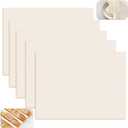 5 Pack 35"x 26" All-Cotton Tea Towels for Baking Sourdough, Thickening 285 gsm Flour Sack Towels for Bread Proofing, Unbleached Bread Towels for Proofing for Dough Raising Baguettes