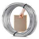 Picture Hanging Wire, 100-Feet Hanging Wire Heavy Stainless Steel line Rope for Photo Frame Picture, Holiday Decor, Crafts, Artwork, Mirror Hangings, Supports Up to 30lbs
