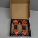 WETOLS Corner Clamp for Woodworking, 90 Degree Right Angle Clamp, Wood Clamps, 4Pcs Adjustable Spring Loaded Woodworking Clamp, Gifts for Him, Birthday Gifts for Men, Photo Framing, Orange
