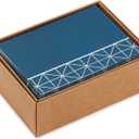 Hallmark Blank Cards Assortment, Geometric Silver Foil (40 Note Cards with Envelopes)