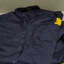 FR Shirt 7oz Fire Resistant Shirts Men's,CAT2 Welding Shirt 100% Cotton Flame Resistant Shirts Navy (2X-Large)