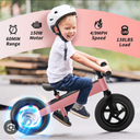 Electric Bike for Kids, Electric Balance Bike for Ages 3-8 Years Old,Kid Electric Motorcycle with 2 Speed Modes,Push-Button Brakes,12 Inch Dirt Off-Road Tire and Adjustable Seat Pink