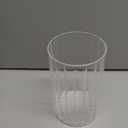 6pcs Glass Cylinder Vases for Centerpieces, 6 Inch Tall Clear Ribbed Vases Bulk for Wedding Glass Floating Candle Holder for Dinner Table, Fireplace, Party, Home Decor