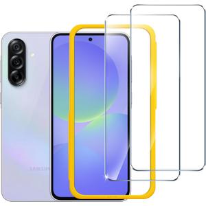 ivoler 2 Pack Tempered Glass for Samsung Galaxy A37 6.7 2026/ A36 5G 6.7" 2025 Screen Protector with [Easy Installation Frame], Anti-Scratch Case Friendly Clear HD Film (Transparent)