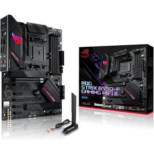 Asus ROG Strix B550-F Gaming WiFi II AMD AM4 (3rd Gen Ryzen) ATX Gaming Motherboard (PCIe 4.0,WiFi 6E, 2.5Gb LAN, BIOS Flashback, HDMI 2.1, Addressable Gen 2 RGB Header and Aura Sync)