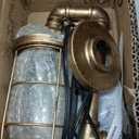 Industrial Plug in Wall Light E26 Base Edison Wire Retro Style Vintage Wall Lights with 5.9Ft Adjustable Plug in Cord Rustic Wall Sconce Fixture for Headboard Bedroom Porch - Cage